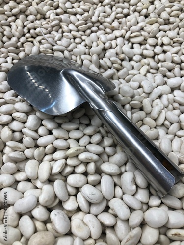 spoon with beans