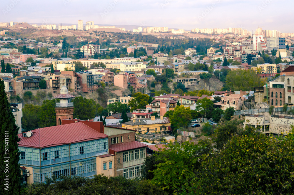 panoramic view of a city in Georgia country