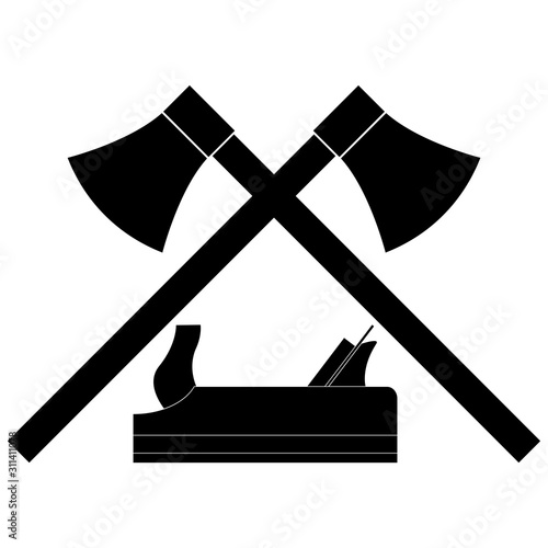 Werkzeuge, Tischler, Schreiner, Aufkleber Label