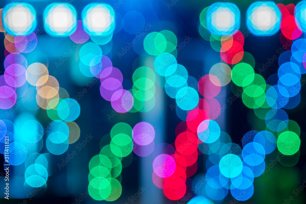 Beautiful abstract multicolored background with bokeh circles
