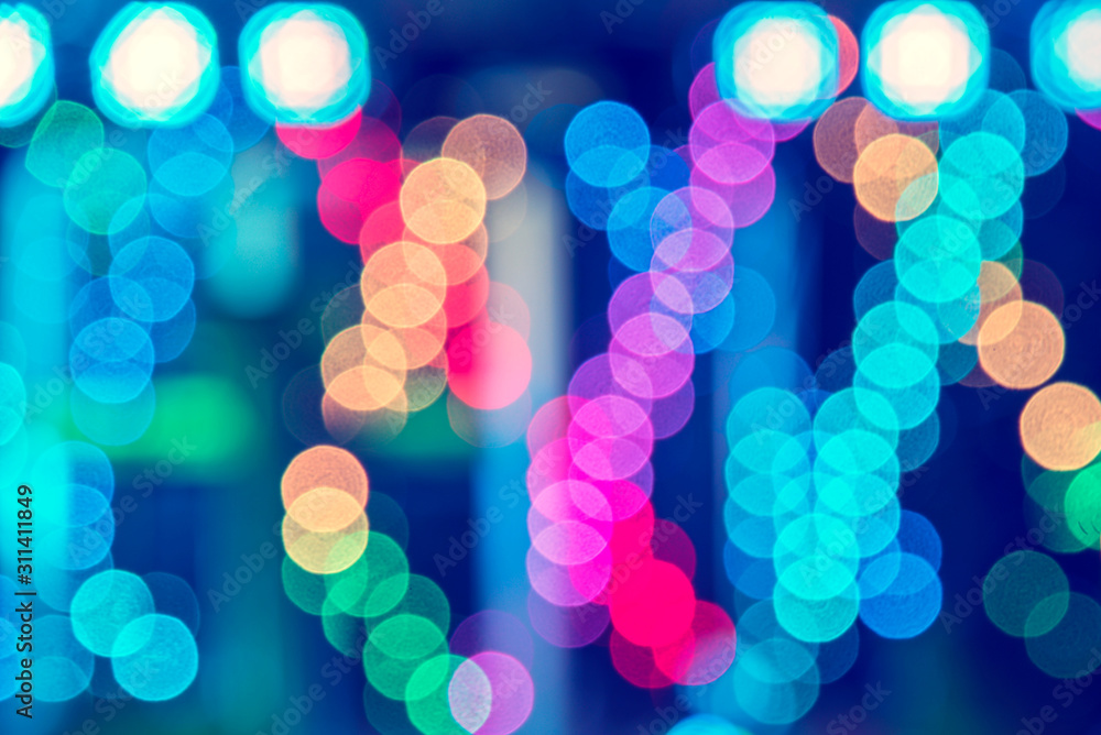 Beautiful abstract multicolored background with bokeh circles
