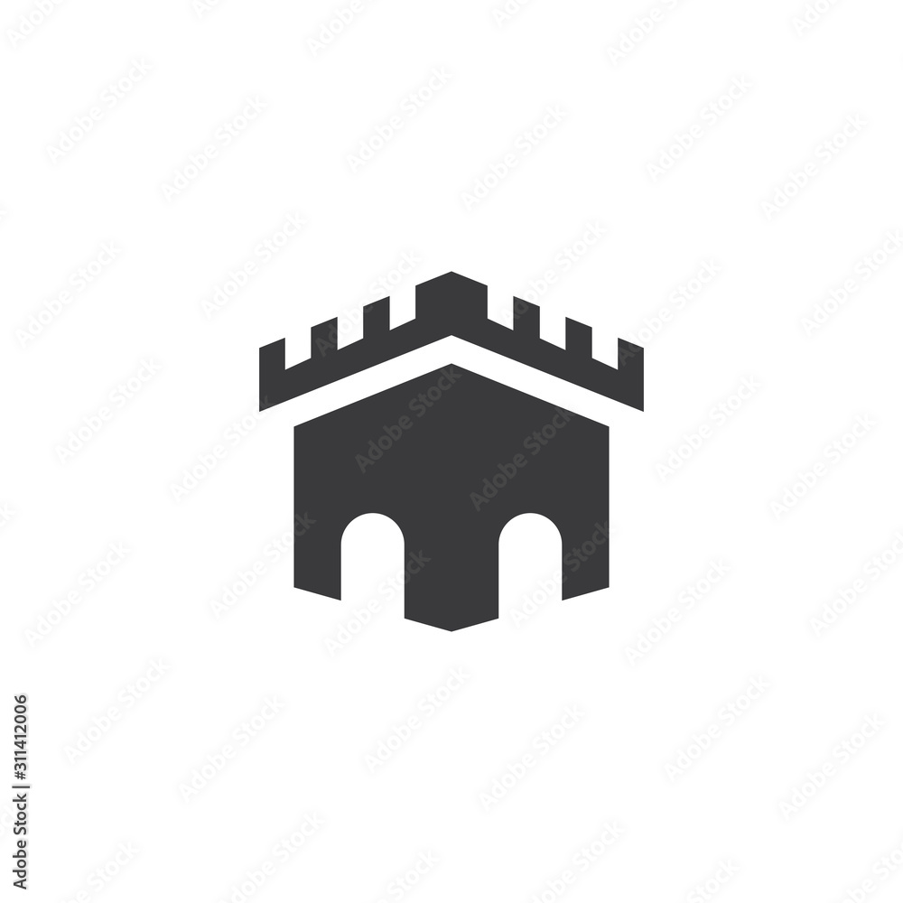 Castle Logo Template vector symbol