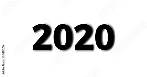 Happy new year 2020 text effect