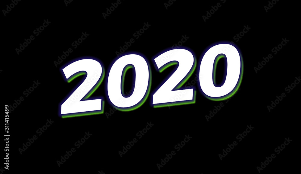 Happy new year text effect Happy new year text effect