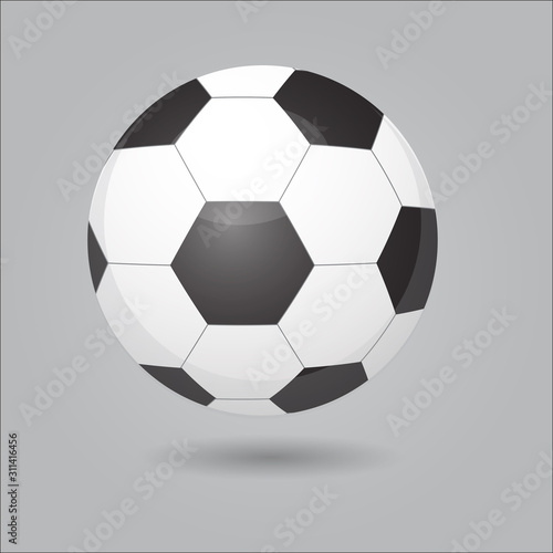 Football. Vector illustration with football ball. 10 EPS