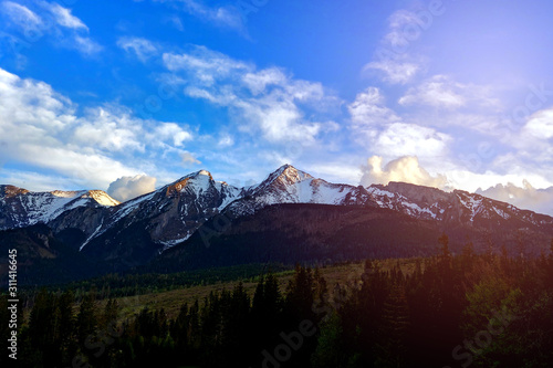 Mountain range in Carpathians in Slovakia. nature © Dzmitry