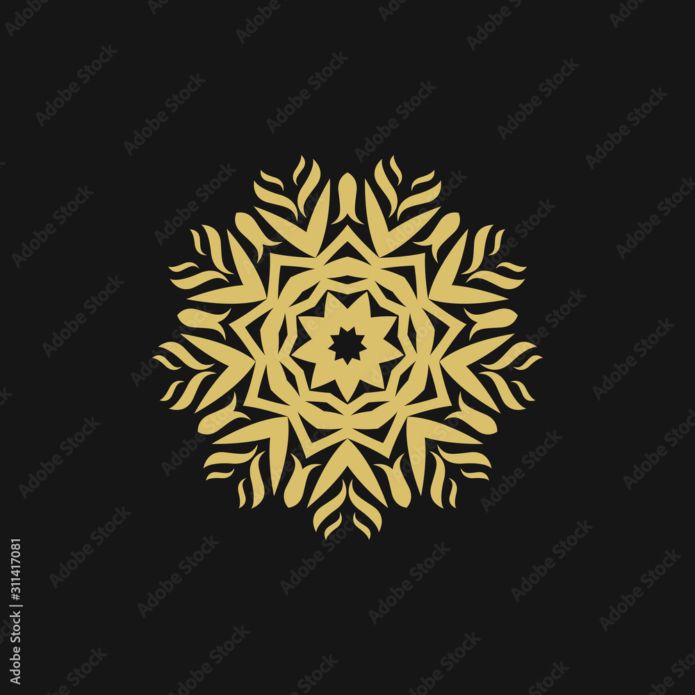 Abstract traditional mandala art design vector illustration. Vector hand drawn golden mandala motif design. Ornamental floral mandala art design element. Abstract traditional mandala art design vector illustration. Vector hand drawn golden mandala motif design. Ornamental floral mandala art design element.