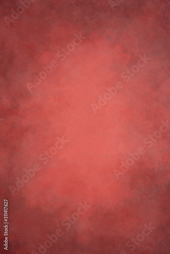 Abstract red hand-painted vintage background