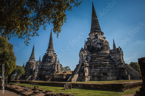 ancient pagoda in ayutthaya thailand