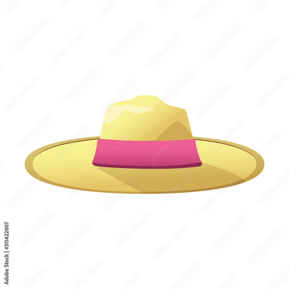 women beach hat icon, colorful design women beach hat icon, colorful design