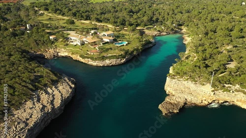 the Bay of Cala Mitjana Majorca Spain photo