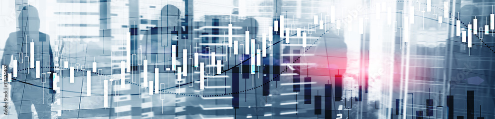 Financial Stock Market Graph. Website Economic Banner. Financial Stock Market Graph. Website Economic Banner.