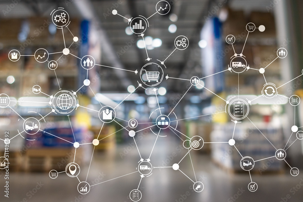 Import export and logistics word concept. Industrial background. Import export and logistics word concept. Industrial background.