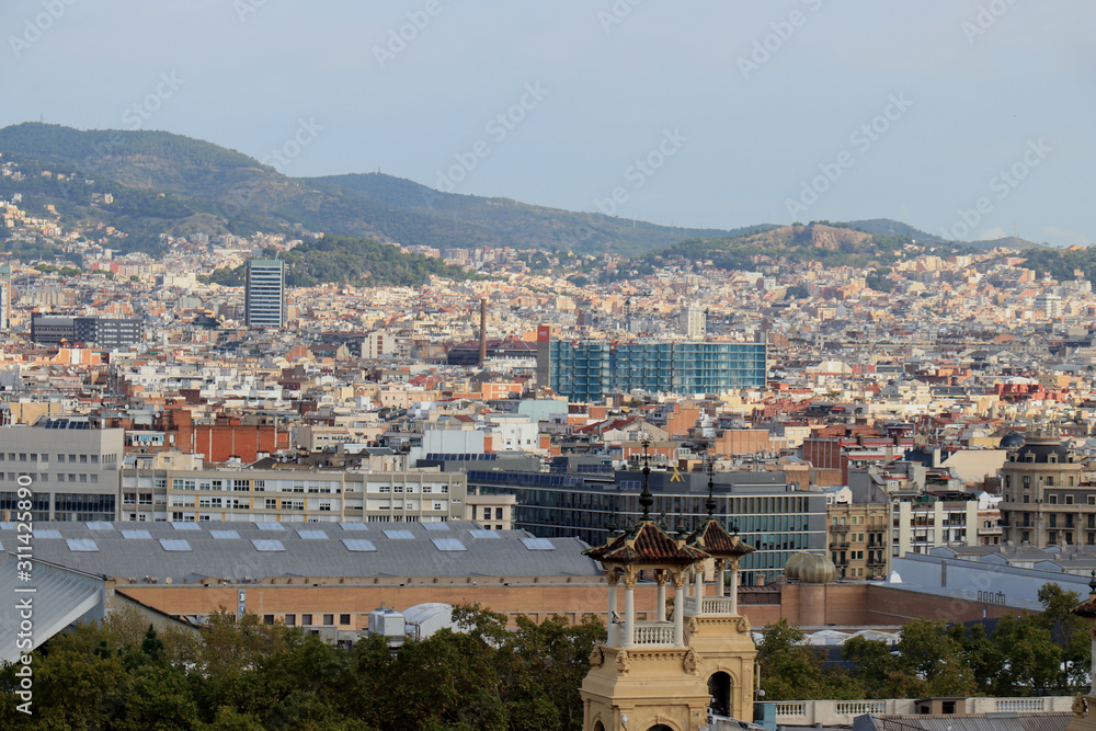 Barcelona aerial view