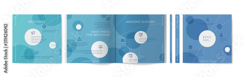 Square brochure template