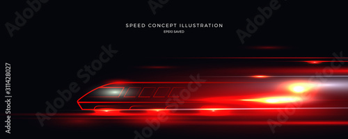 speed concept illustration, fast background