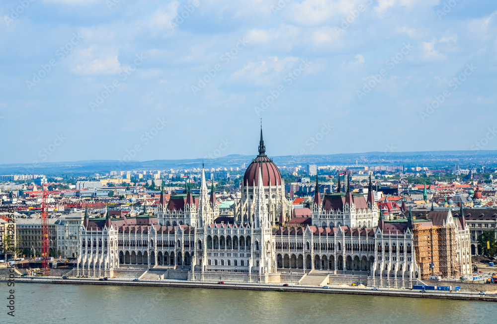 Fototapeta premium View of Hungarian Parliament Building, Budapest
