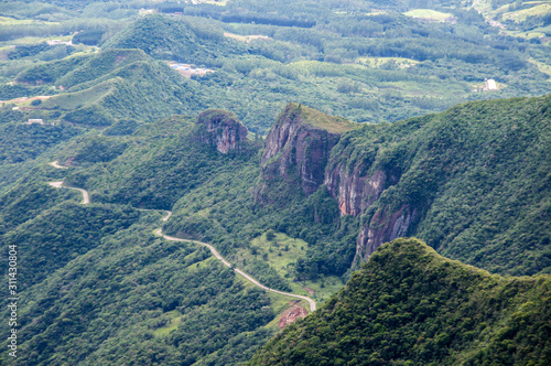 view of the Serra do Rio do Rastro in Brazil