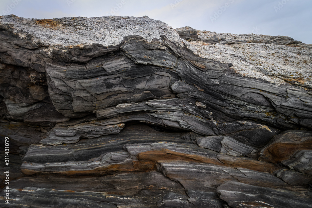 Metamorphic Rock Close Up