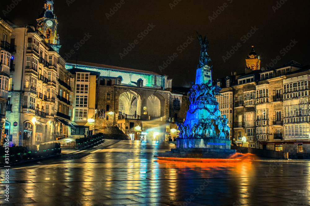 Plaza de la Virgen Blanca Stock Photo Adobe Stock