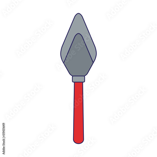 spatula tool icon, repair tools design