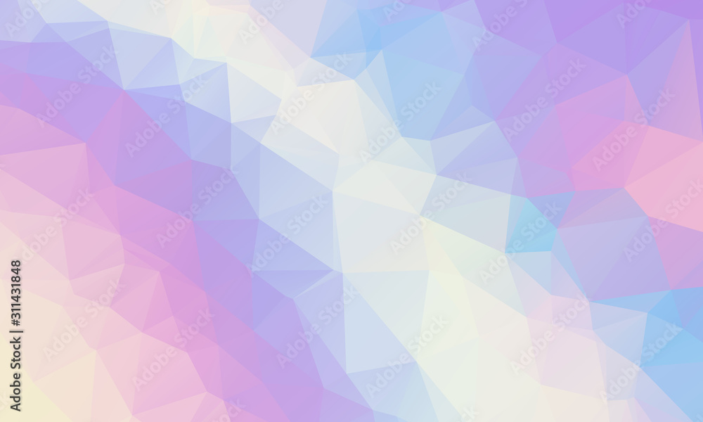 Fototapeta premium Low poly grid holographic triangles background