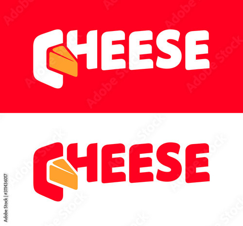 Cheese logo in lettering st...