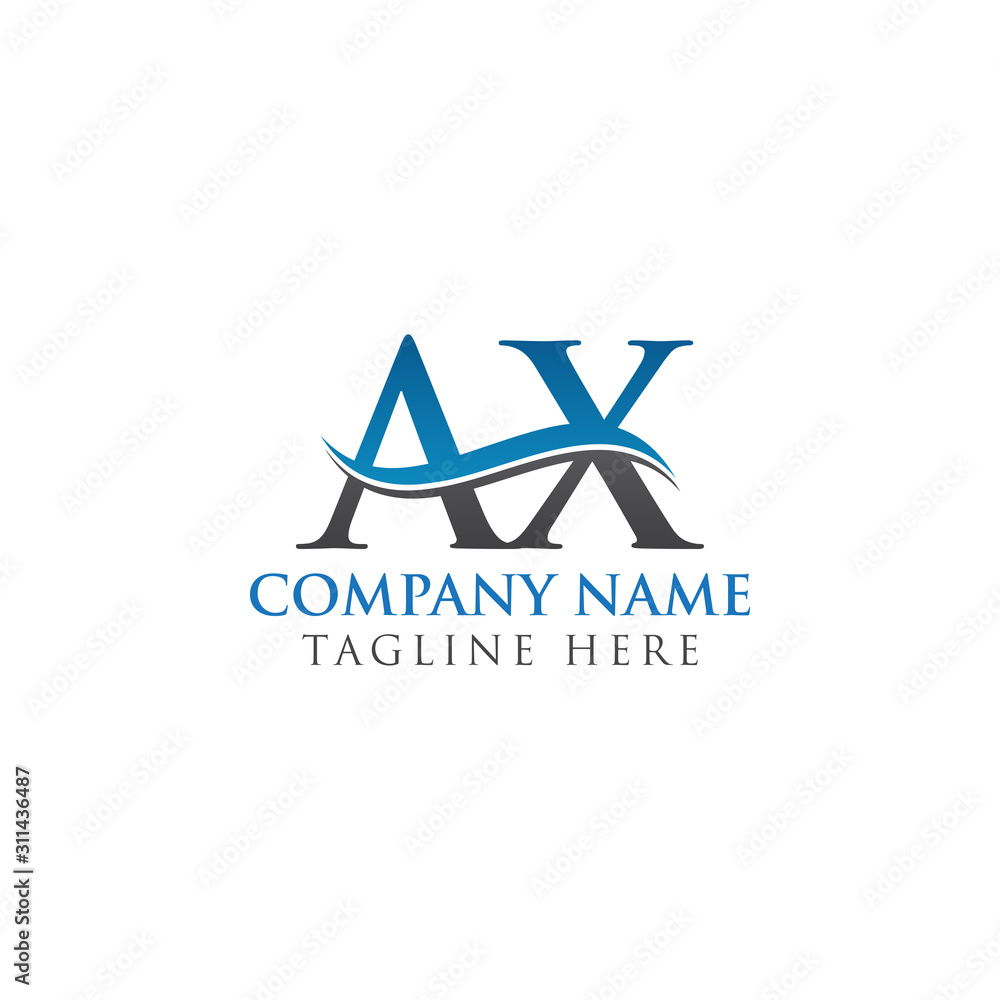 AX Letter Logo With Creative Modern Business Typography Vector Template. Creative Alphabetical AX Logo Design. AX Letter Logo With Creative Modern Business Typography Vector Template. Creative Alphabetical AX Logo Design.