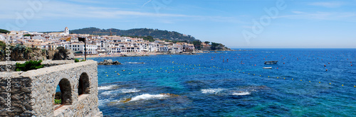 Fototapeta Naklejka Na Ścianę i Meble -  Panorama of Calella de Palafrugell, Girona, Spain. Old fishing catalonian village, formed by several coves, which still retains its charm.