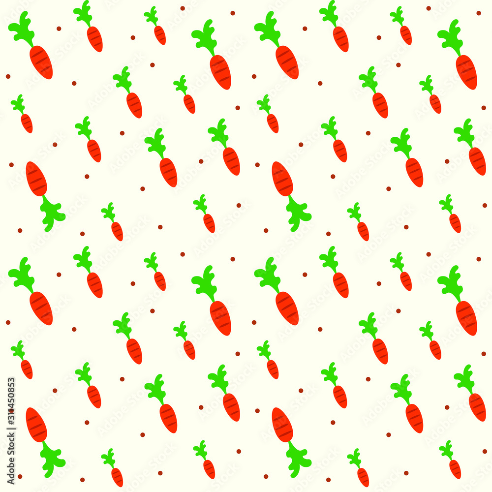 vector cartoon carrot pattern vector cartoon carrot pattern