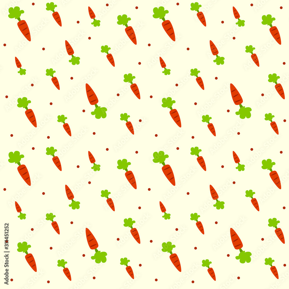 vector cartoon carrot pattern vector cartoon carrot pattern