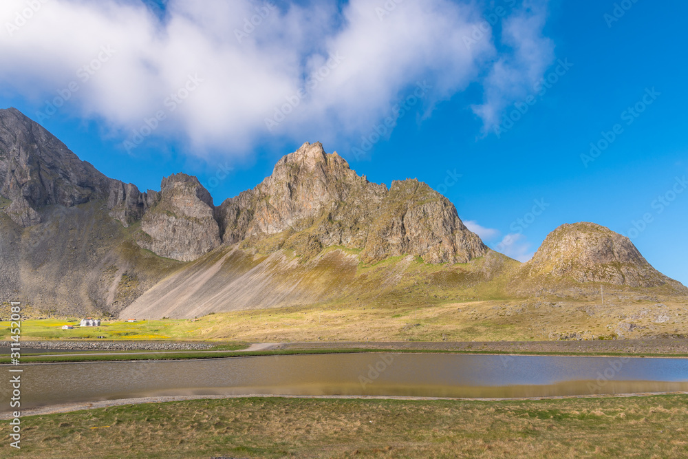 Mountain Eystrahorn in east Iceland Mountain Eystrahorn in east Iceland
