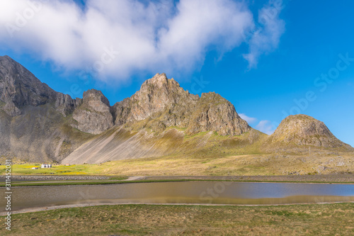 Mountain Eystrahorn in east Iceland