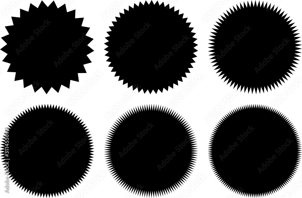 Fototapeta premium Set of sales sticker, price tag, quality mark badges.