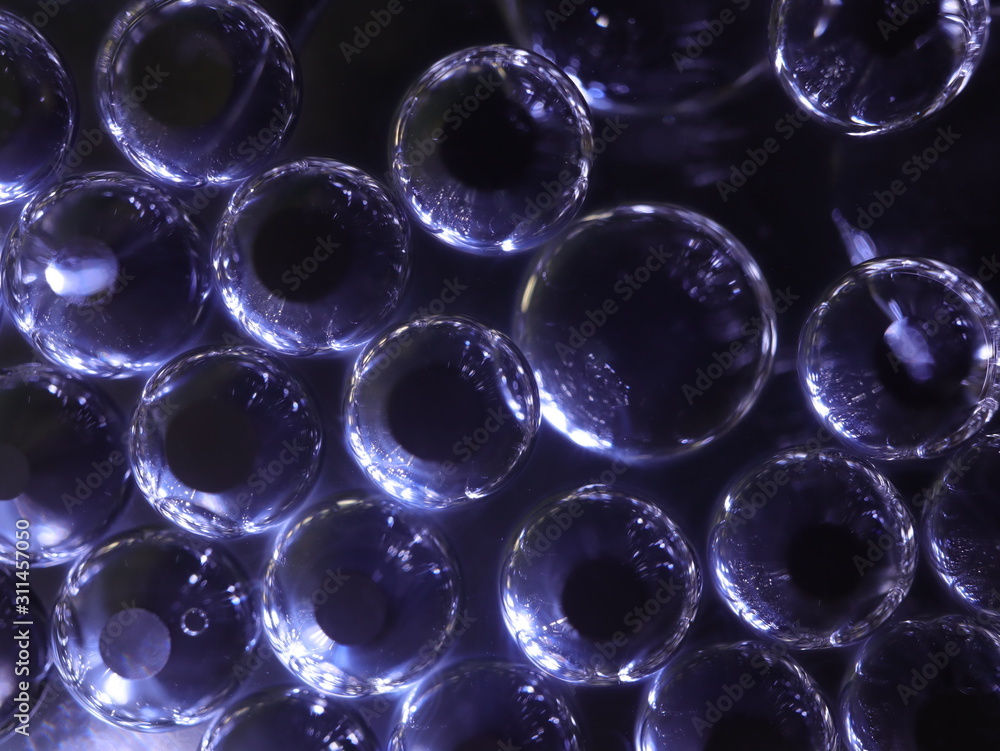 bubbles made from water and oil mixed bubbles made from water and oil mixed