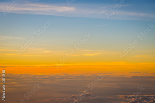 Beautiful sky and clouds before sunset © pandaclub23