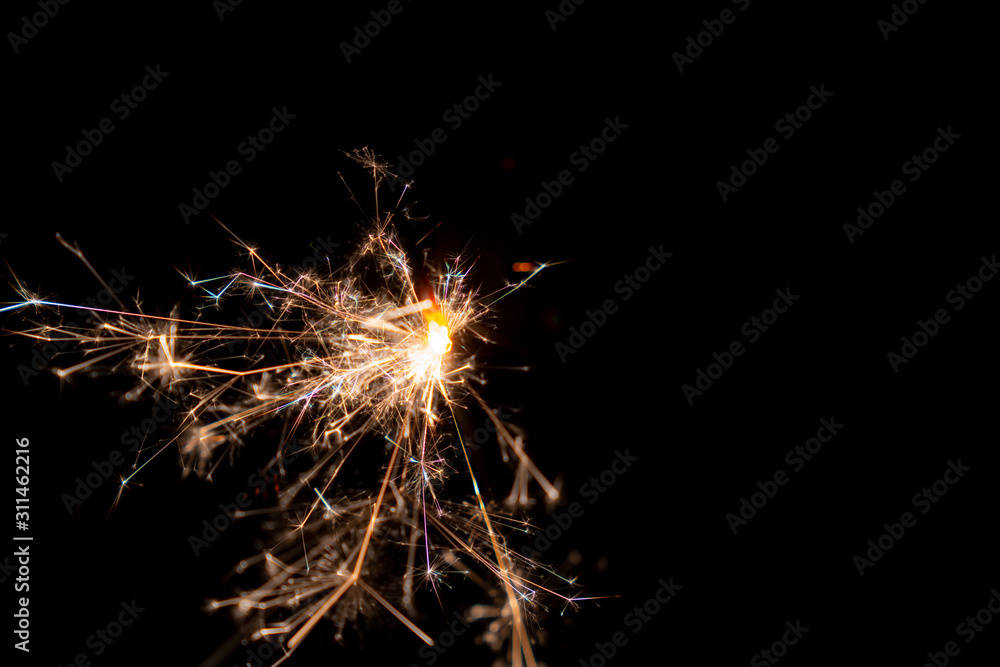 Burning sparkler