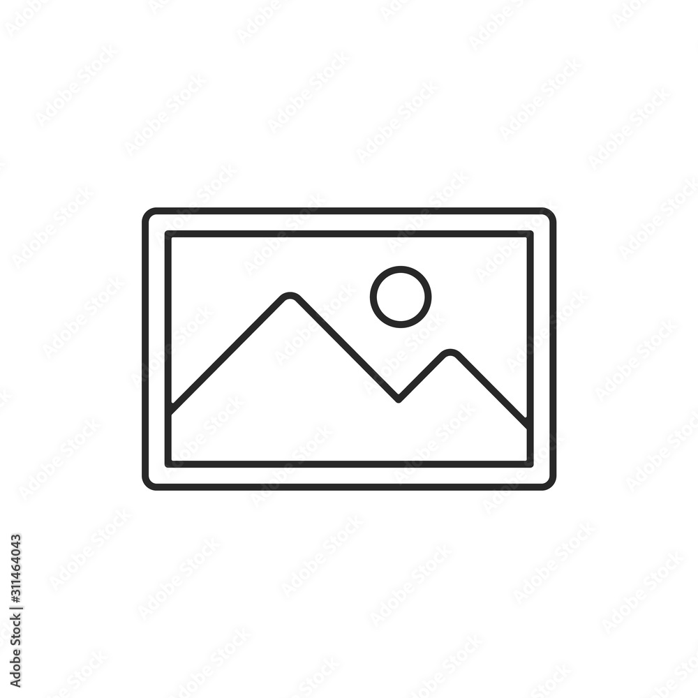 gallery, photos, multimedia vector icon. gallery, photos, multimedia vector icon.