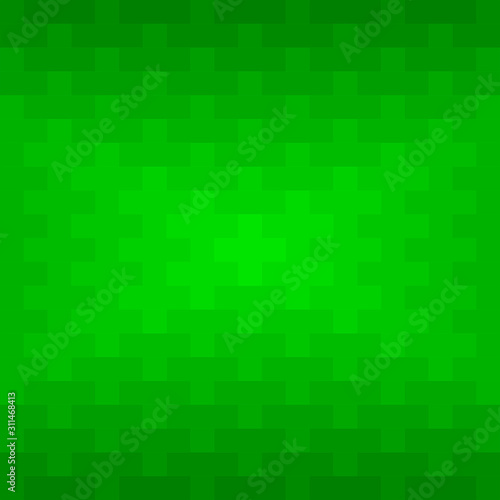 Green rectangles and squares repeat pattern background. Abstract 3D geometric background vector.