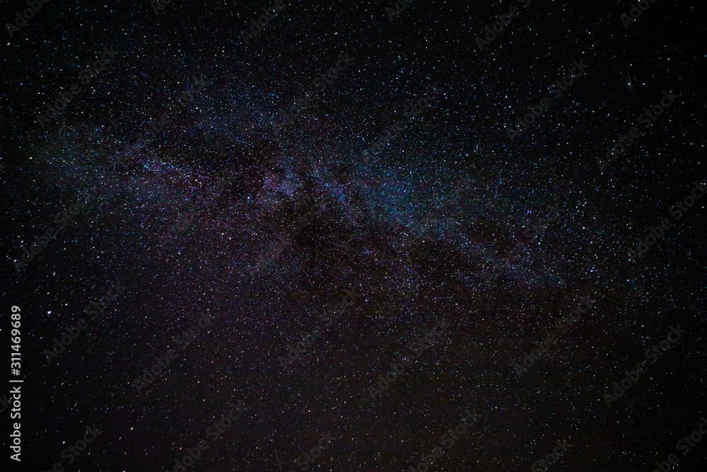 Obraz premium Galaxy in the night sky.