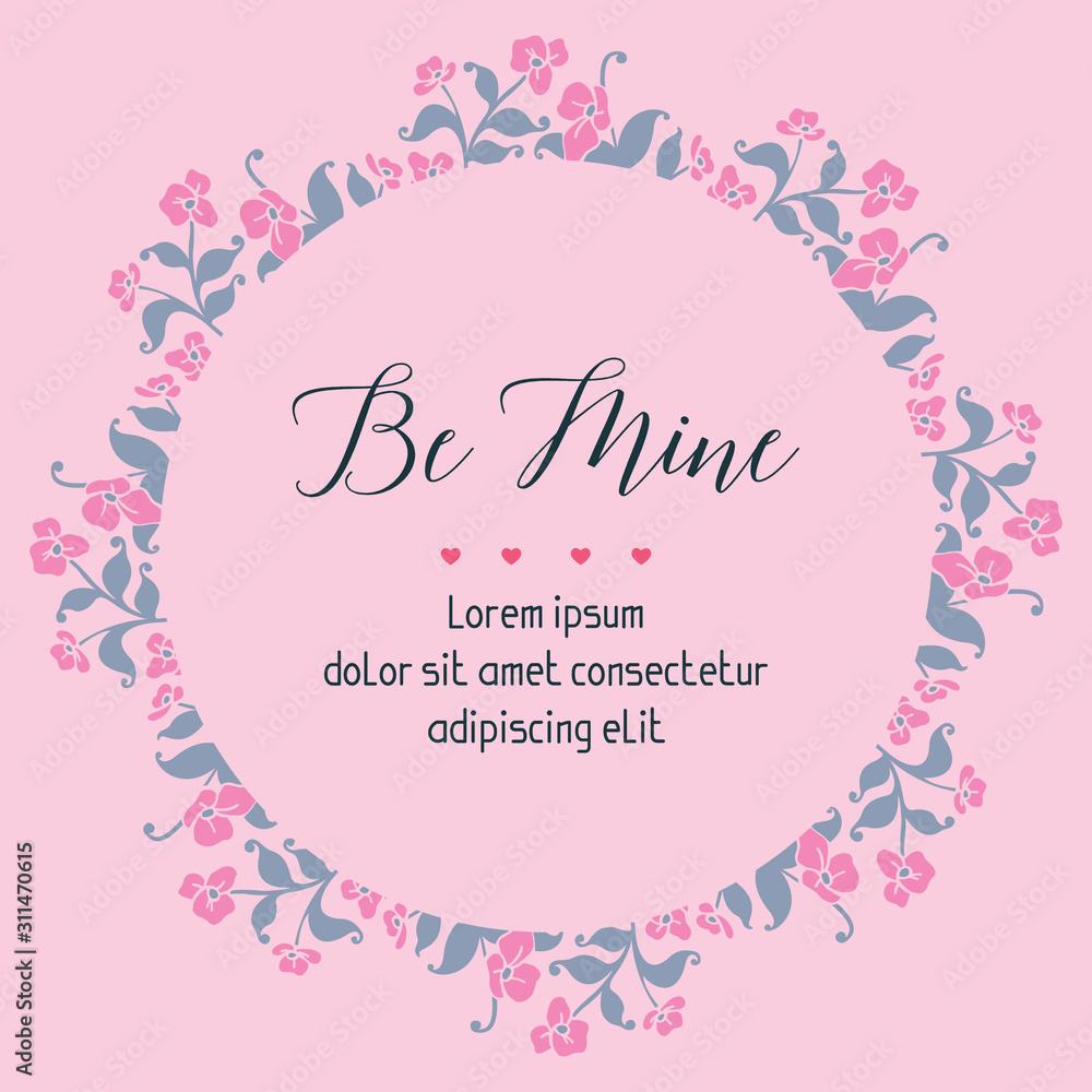 Pattern unique flower leaf frame, for card design be mine. Vector Pattern unique flower leaf frame, for card design be mine. Vector