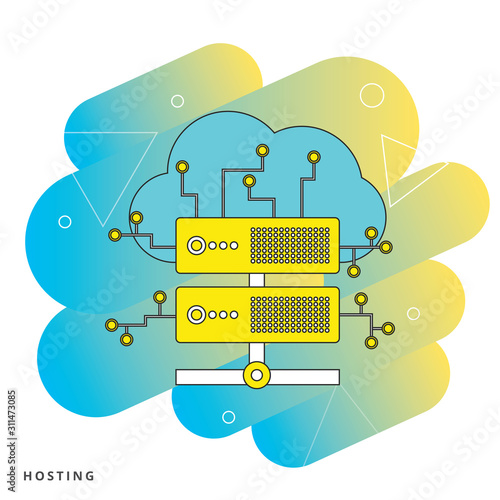 Web hosting concept 