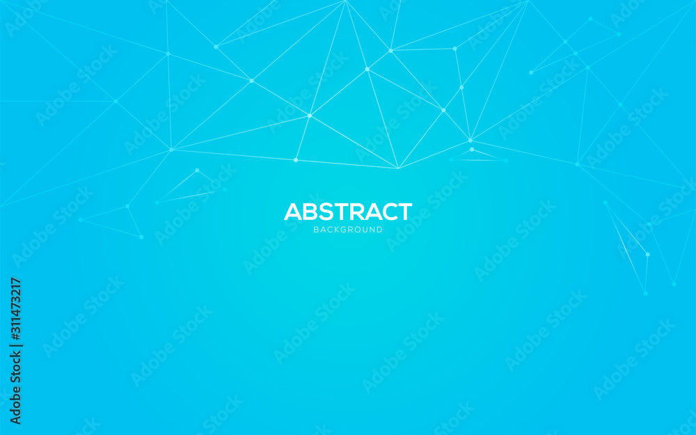 Abstract technology blue background. With polygonal shapes. Use for website, banner, presentation and application.