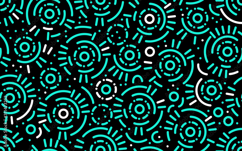 Fototapeta premium Hipster Memphis style seamless pattern