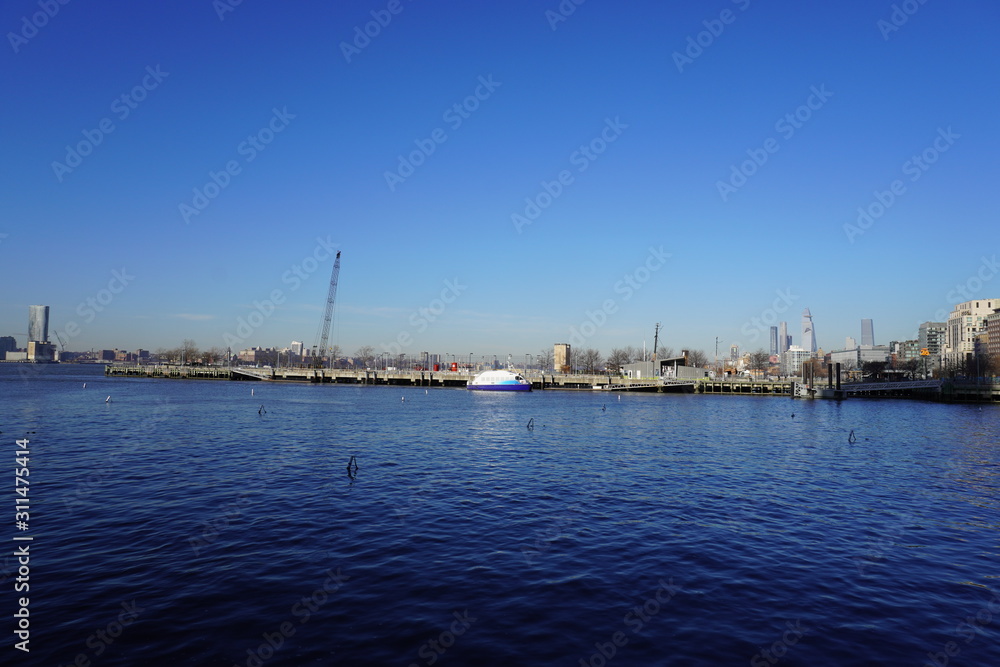 yachts in the harbor new york city hudson river park