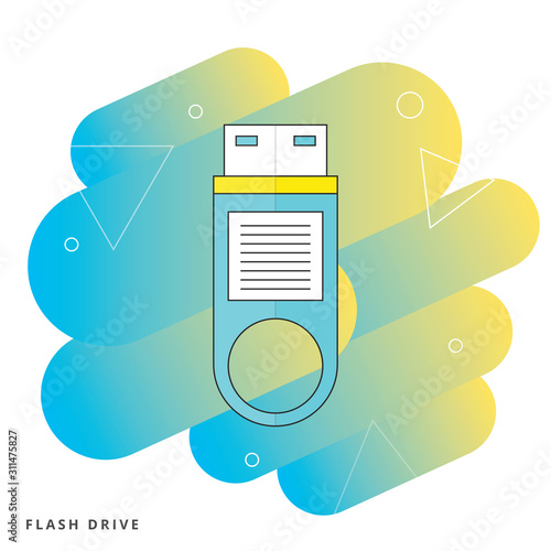USB flash drive icon