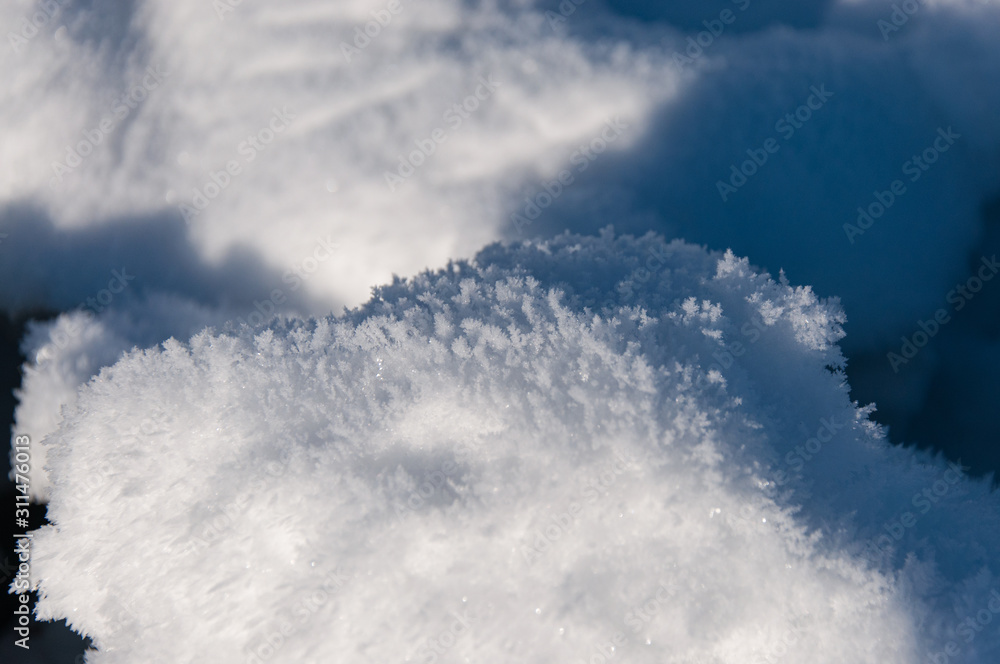 Frozen winter nature with snow and ice Frozen winter nature with snow and ice