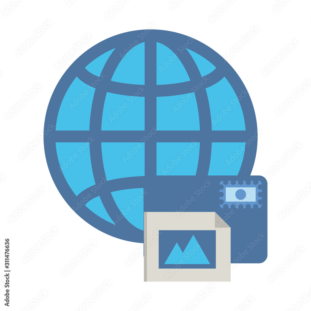 sphere planet browser isolated icon sphere planet browser isolated icon