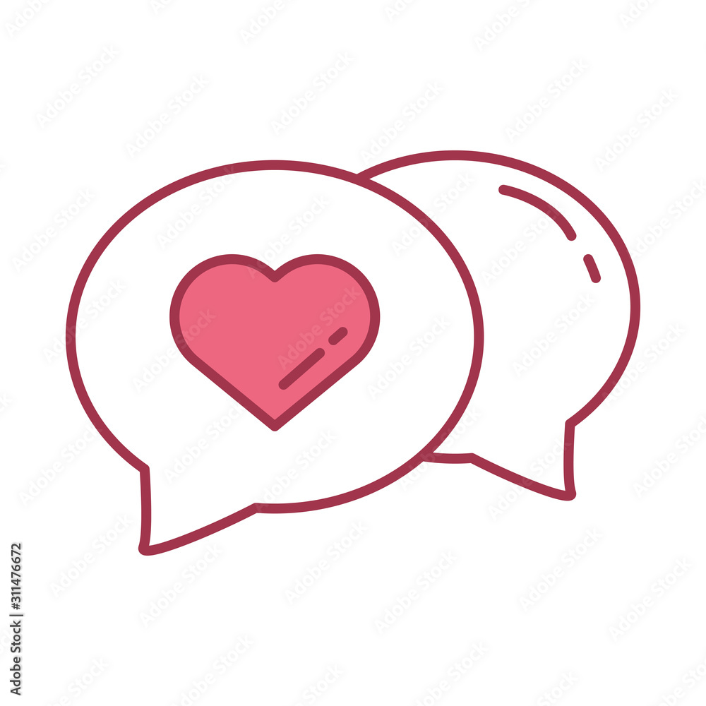 happy valentines day speech bubble with heart icon happy valentines day speech bubble with heart icon