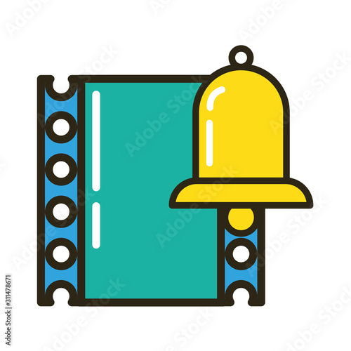 bell sound alert with tape record